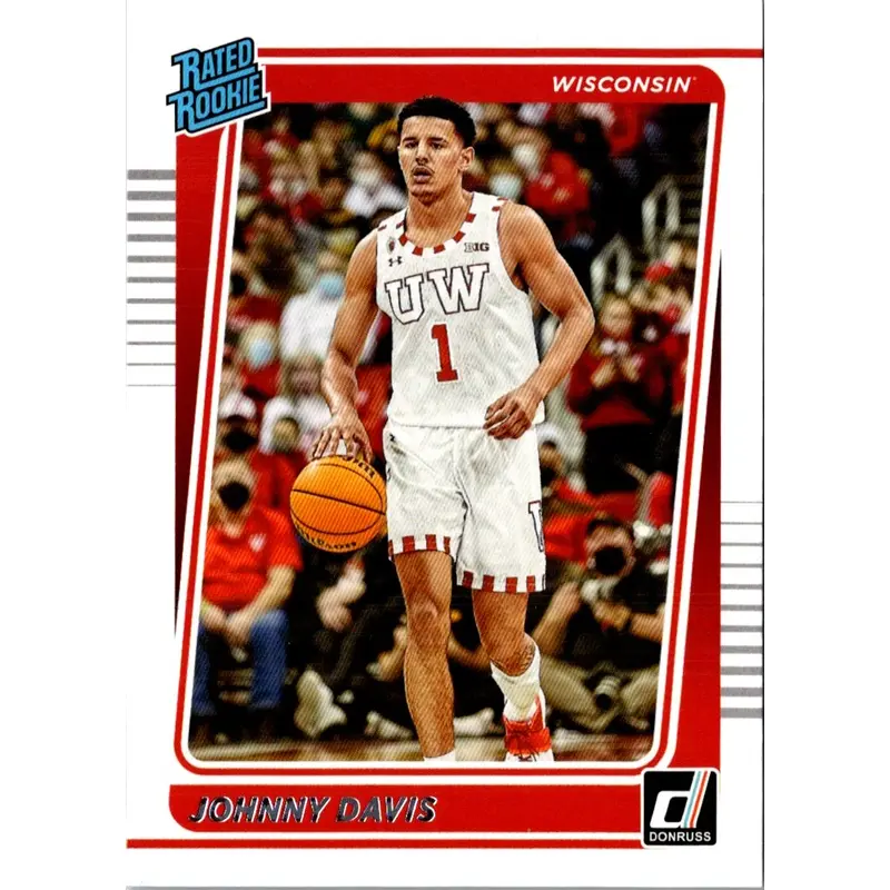 2022 Panini Chronicles Draft Picks Donruss Optic Rated Rookie Johnny Davis #14
