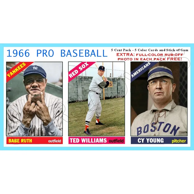 Ruth Young Williams 1966 Topps Salesman Sample Panel Custom Card - 4715