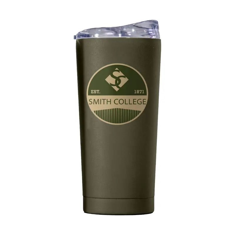 Smith College 20oz Olive Badge Powder Coat Tumbler