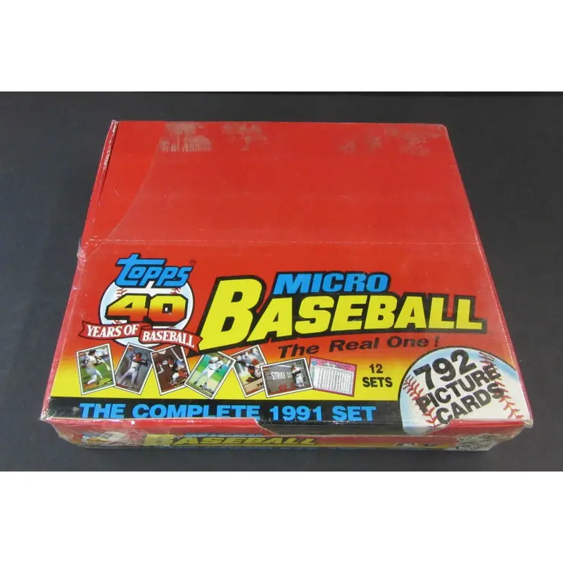 1991 Topps Baseball Micro Factory Set Case (12 Sets)