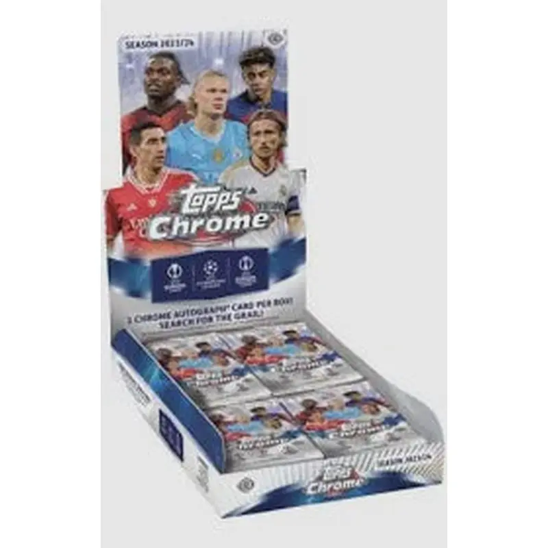 2023-24 Topps Chrome UEFA Club Competitions Soccer Hobby Box