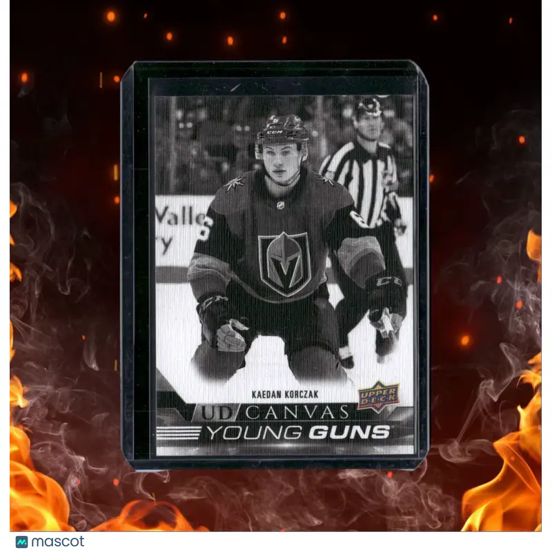 2022-23 Upper Deck Kaedan Korczak Black & White Canvas Young Guns Rookie #C116