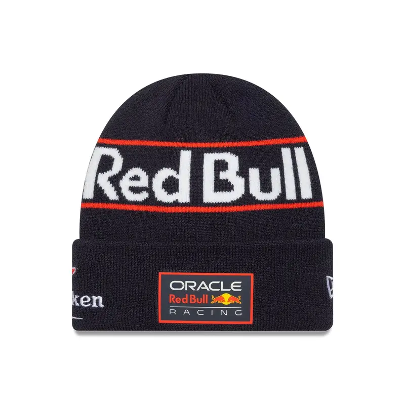 Red Bull Racing Youth Replica Max Verstappen Dark Blue Cuff Knit Beanie Hat