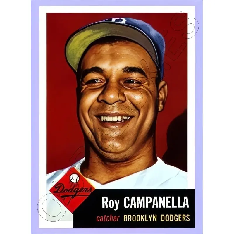 Roy Campanella 1953 Topps Reproduction Card - 4038