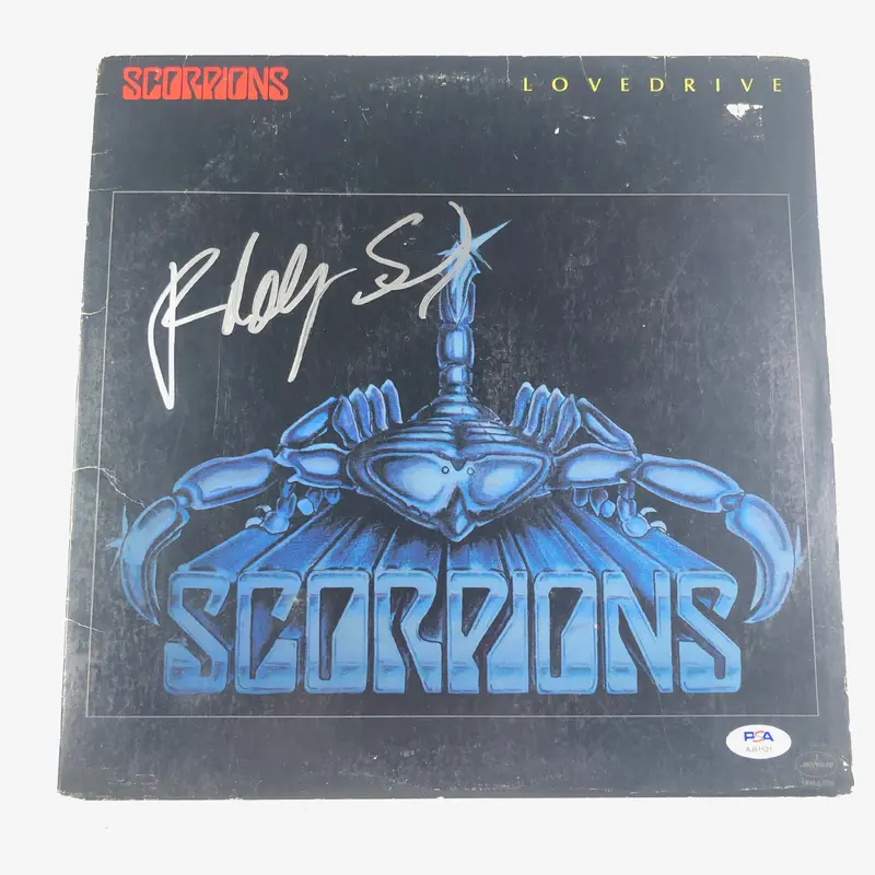RUDOLF SCHENKER Scorpions signed Lovedrive LP Vinyl PSA/DNA Album Autographed