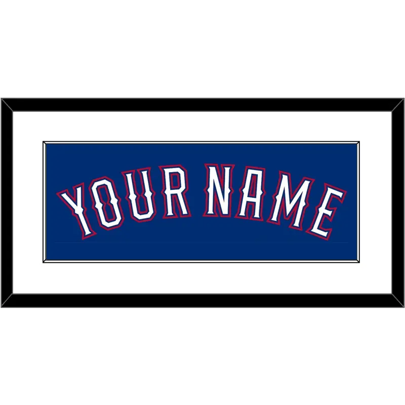 Texas Name - Alternate Blue (2016-2019) - Single Mat 1
