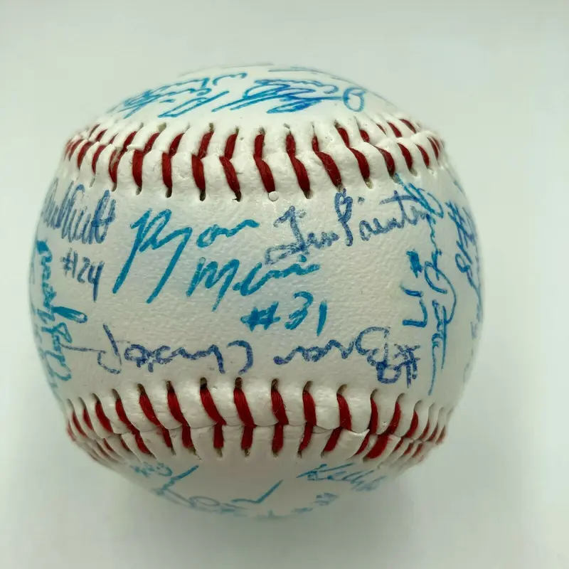 1991 Fresno State Bulldogs Team Signed Baseball NCAA College World Series