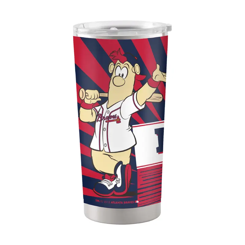 Atlanta Braves 20oz Mascot Stainless Steel Tumbler