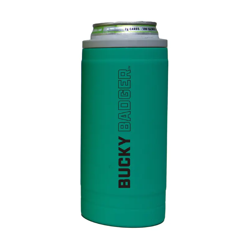 Wisconsin 12oz Optic Stacked Soft Touch Slim Coolie