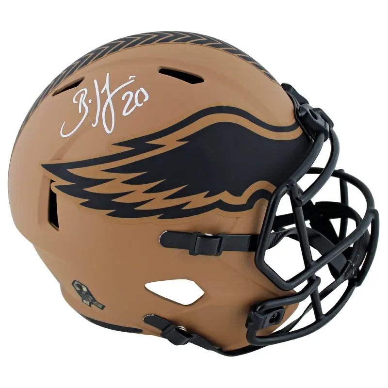 Eagles Brian Dawkins Signed STS II Full Size Speed Rep Helmet BAS Witnessed