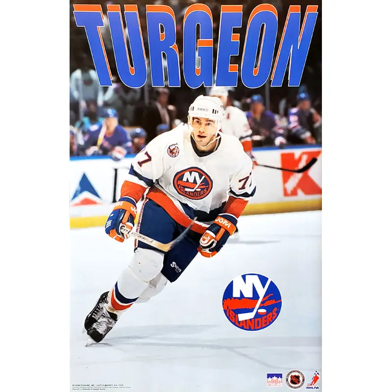 Pierre Turgeon "Prime" New York Islanders Poster - Starline 1993