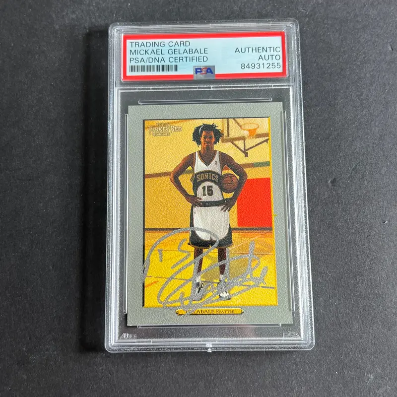 2006-07 Topps Turkey Red #217 Mickael Gelabale Signed Card AUTO PSA Slabbed Sonics