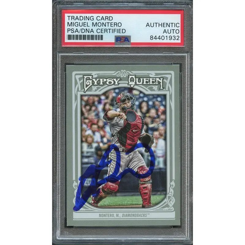 2013 Topps Gypsy Queen #313 Miguel Montero Signed Card PSA Slabbed Auto Dbacks