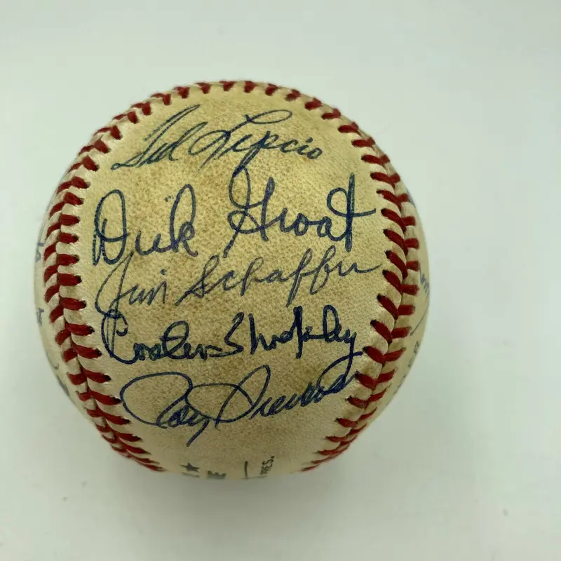 1960's Philadelphia Phillies Legends Multi Signed Autographed Baseball