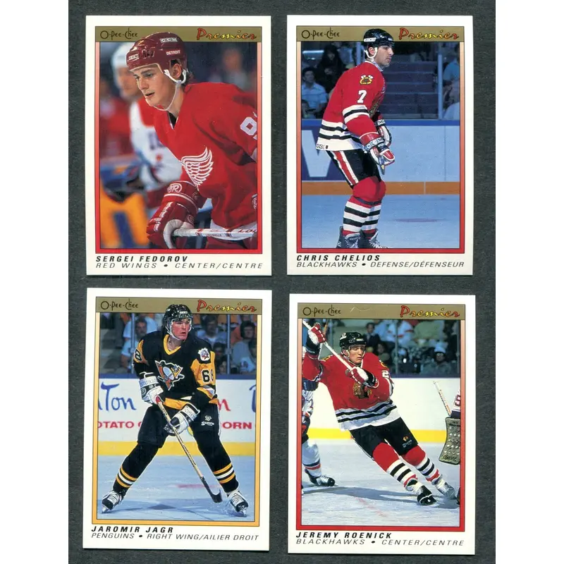 1990/91 OPC O-Pee-Chee Premier Hockey Complete Set NM/MT MT (132) (23-215)