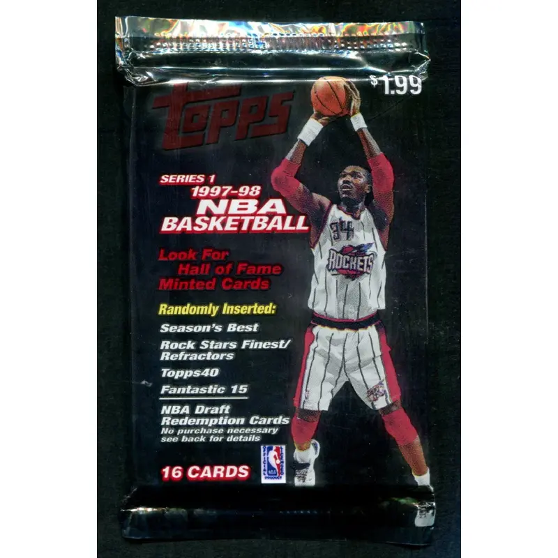 1997/98 Topps Basketball Unopened Series 1 Pack (Pre Priced) (16)