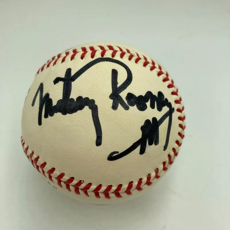 Mickey Rooney Signed Official National League Baseball Celebrity Auto JSA COA