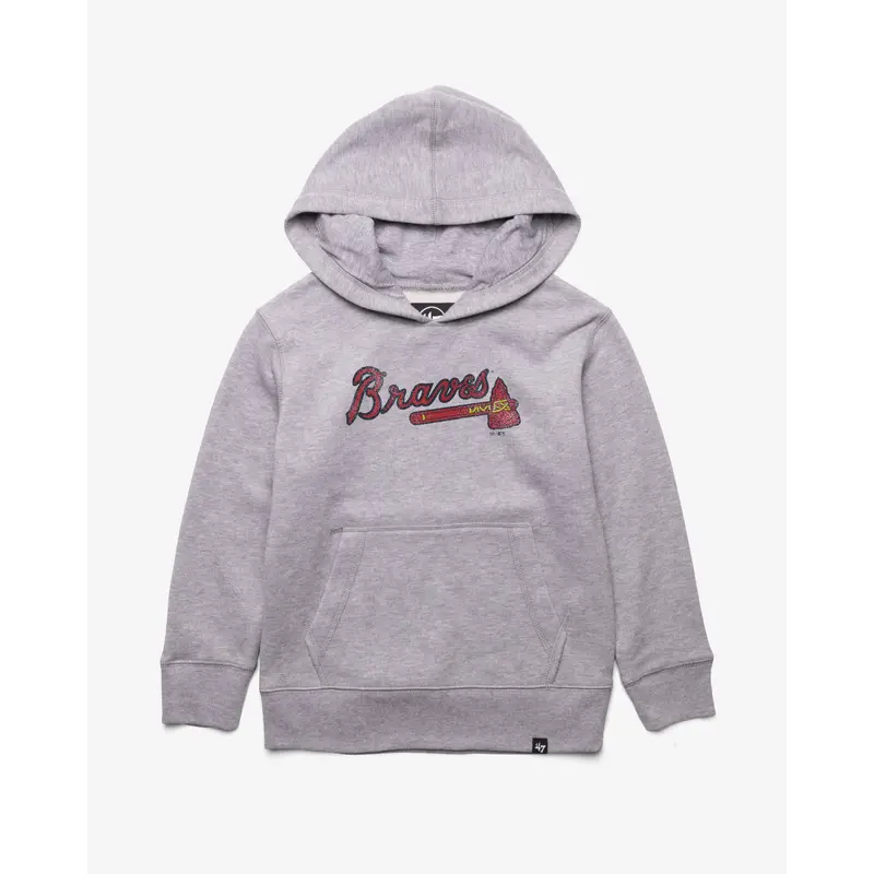 ATLANTA BRAVES DISTRESSED IMPRINT '47 HEADLNE HOOD KIDS