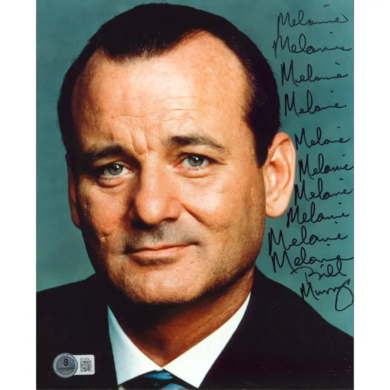Bill Murray Mad Dog and Glory "Melanie" Authentic Signed 8x10 Photo BAS #AE13574