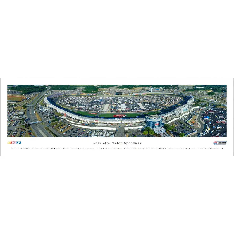 Charlotte Motor Speedway NASCAR Sprint Cup Race Panoramic Poster - Blakeway Worldwide