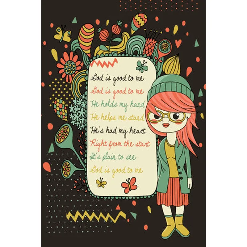 God is Good to Me (Hip Girl Prayer) Inspirational Poster - Slingshot Publishing