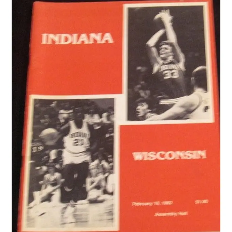 1982 Indiana University vs Wisconsin Basketball Program