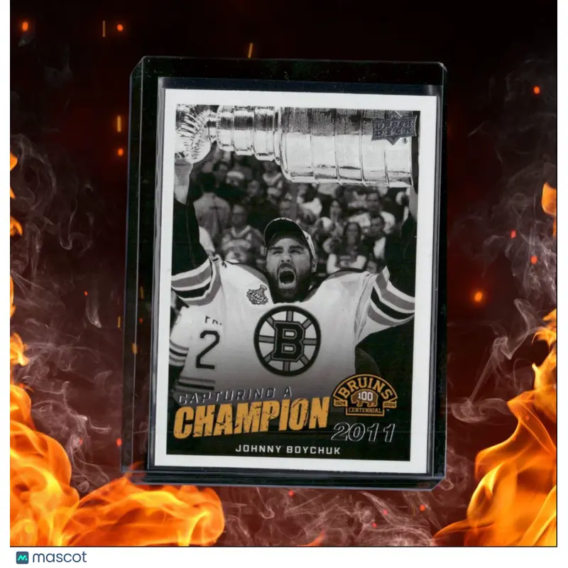 2023-24 Upper Deck Boston Bruins Centennial Johnny Boychuk Capturing a Champion