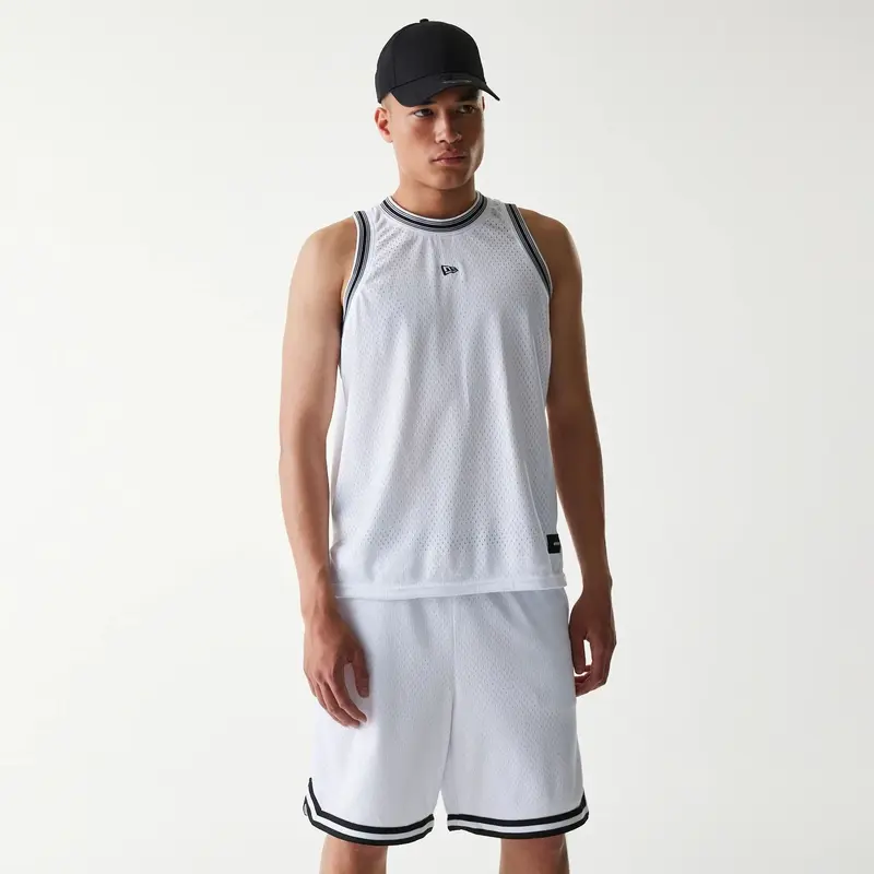 New Era Japan Mesh White Sleeveless T-Shirt