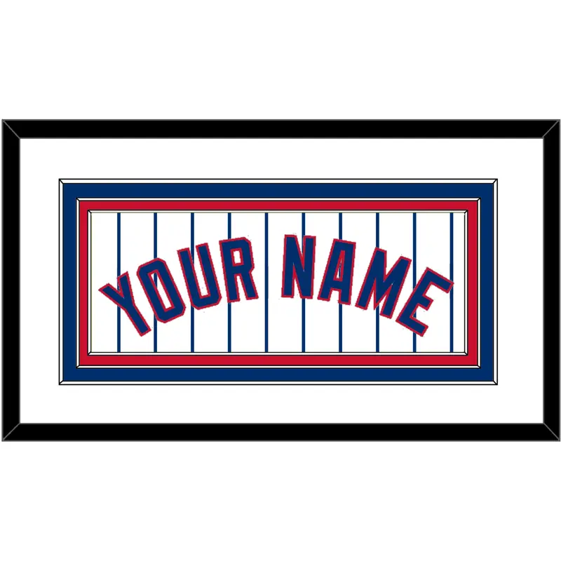 Chicago Name - Home White Pinstripes - Triple Mat 1