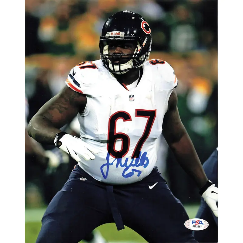 JORDAN MILLS Signed 8x10 photo PSA/DNA Chicago Bears Autographed