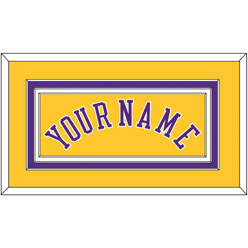 Los Angeles Name - Home Yellow (1997-1999) - Triple Mat 2