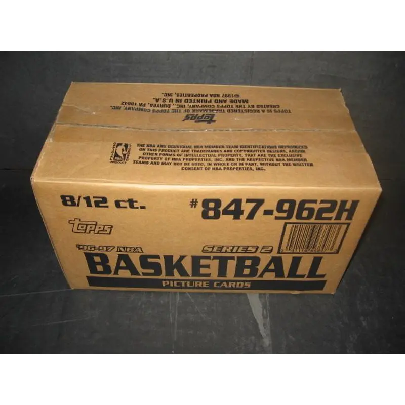 1996/97 Topps Basketball Series 2 Jumbo Case (Hobby) (8 Box)