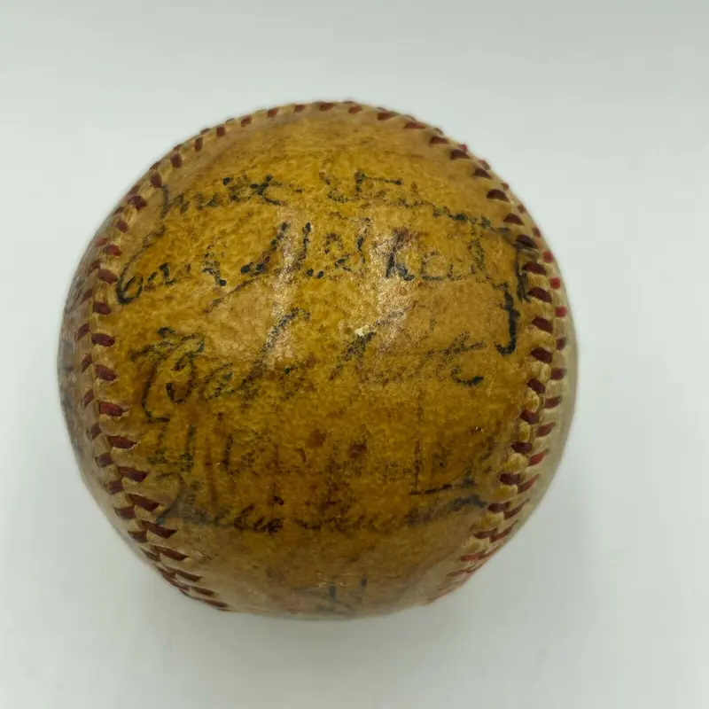 Babe Ruth Hack Wilson Eddie Collins Chief Bender Signed Baseball JSA COA