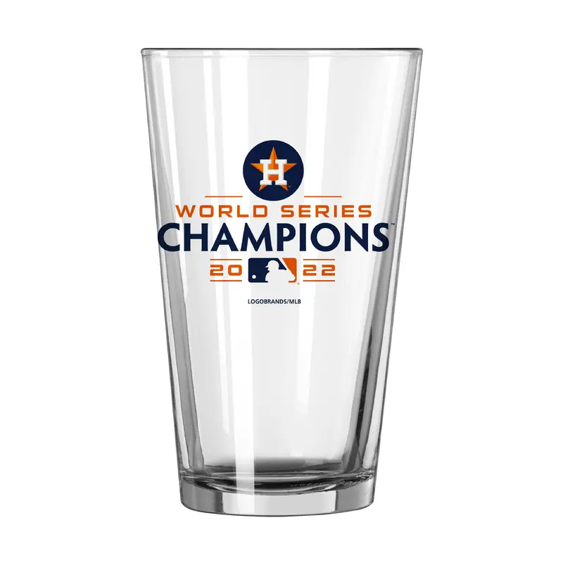 Houston Astros World Series Champs 16oz Roster Pint Glass