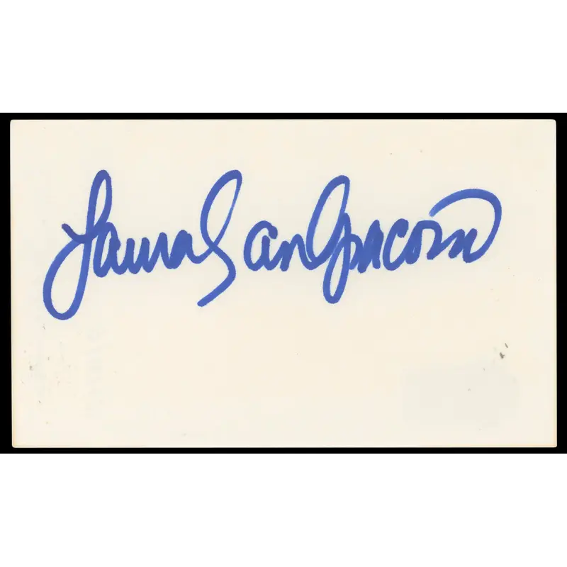 Laura San Giacomo Pretty Woman Authentic Signed 3x5 Index Card BAS #BP50594