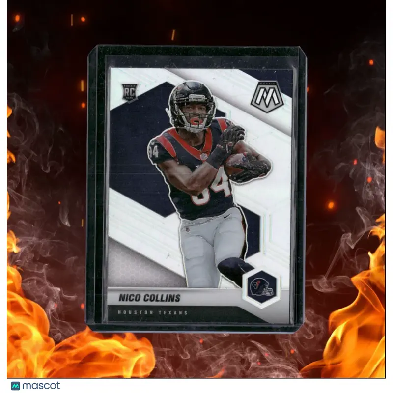2021 Panini Mosaic Nico Collins Variation Silver Prizm Rookie #330-V