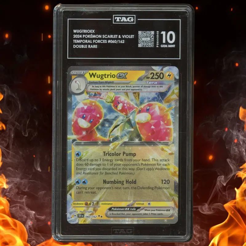 Pokemon Temporal Forces WUGTRIO EX Double Rare 060/162 TAG 10