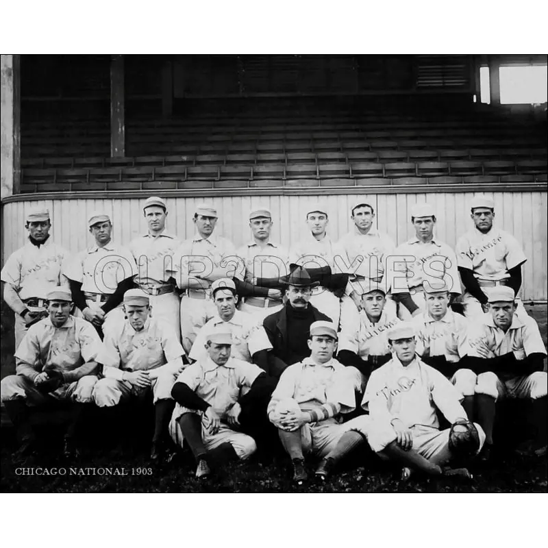 1903 Chicago Cubs 8X10 Photo - Tinker Evers Chance - 1156