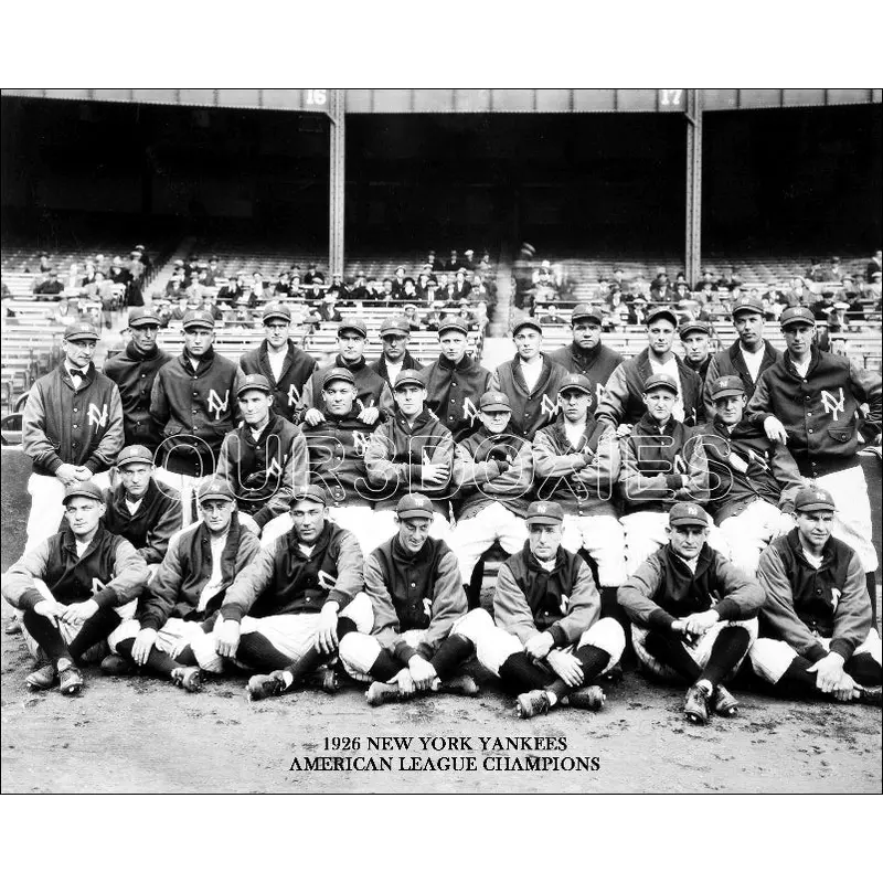 1926 New York Yankees 8X10 Photo - Gehrig Ruth Hoyt Lazzeri - 1205
