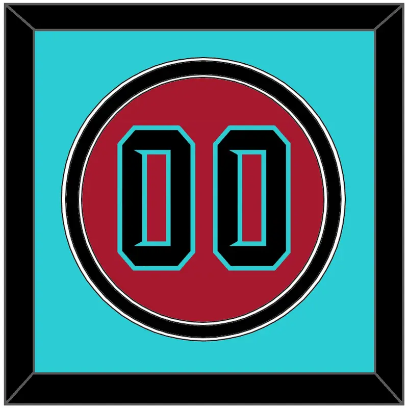 Arizona Number - Alternate Red - Double Mat 3