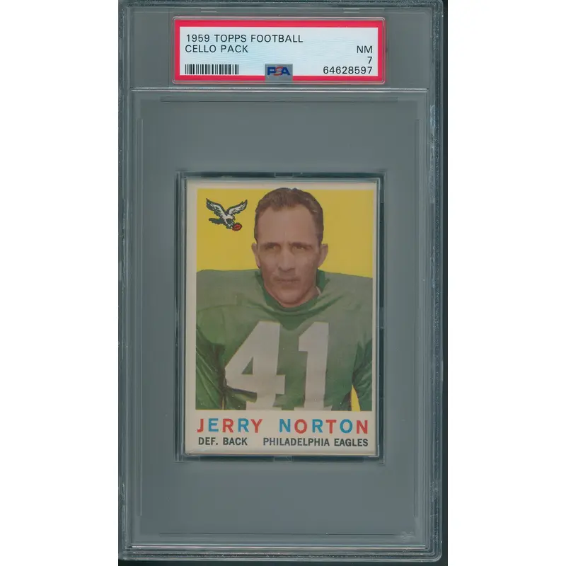 1959 Topps Football Unopened Cello Pack PSA 7 *8597