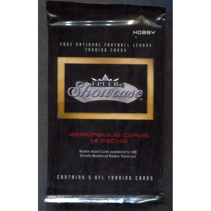 2002 Fleer Showcase Football Unopened Pack (Hobby) (5)