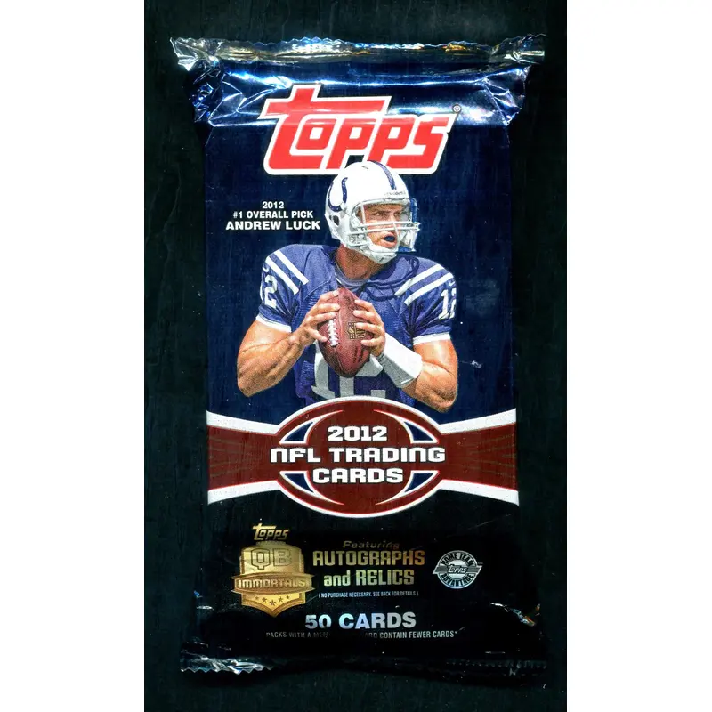 2012 Topps Football Unopened Jumbo Pack (HTA) (50)