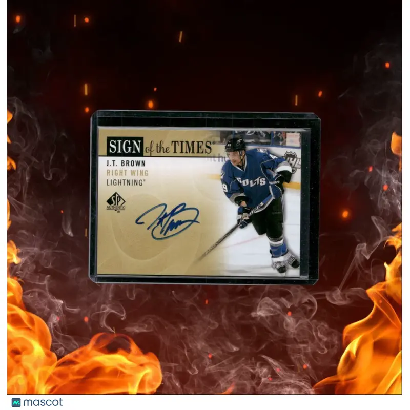 2012-13 SP Authentic J.T. Brown Sign of the Times Auto #SOT-BW