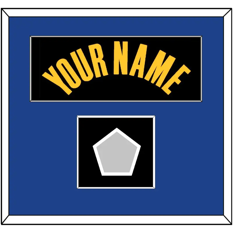 Golden State Name & Champions Patch - Black City (2021-2022) - Single Mat 2