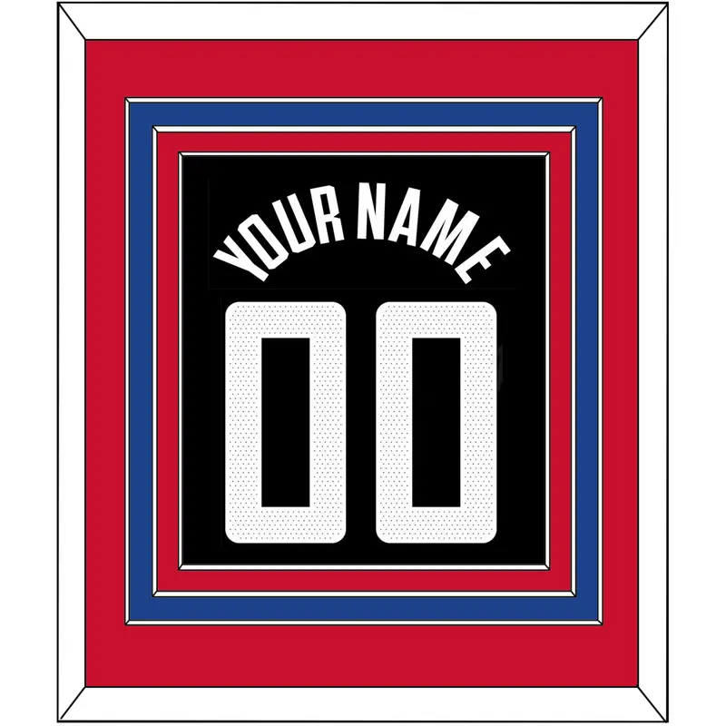 Los Angeles Name & Number - Black Statement (2017-2022) - Triple Mat 4