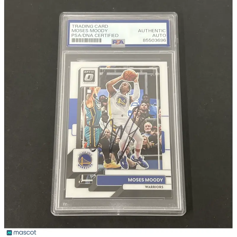 2022-23 Panini Donruss #88 Moses Moody Optic signed card PSA