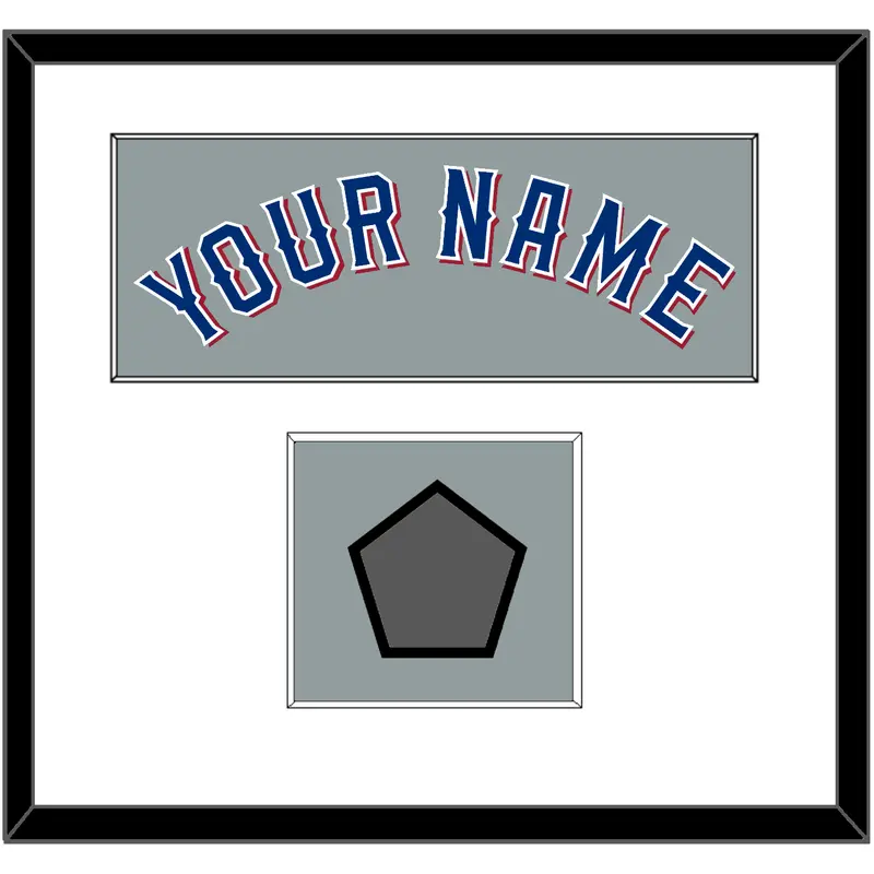 Texas Name & World Series Jersey Patch - Road Gray (2020-2023) - Single Mat 1