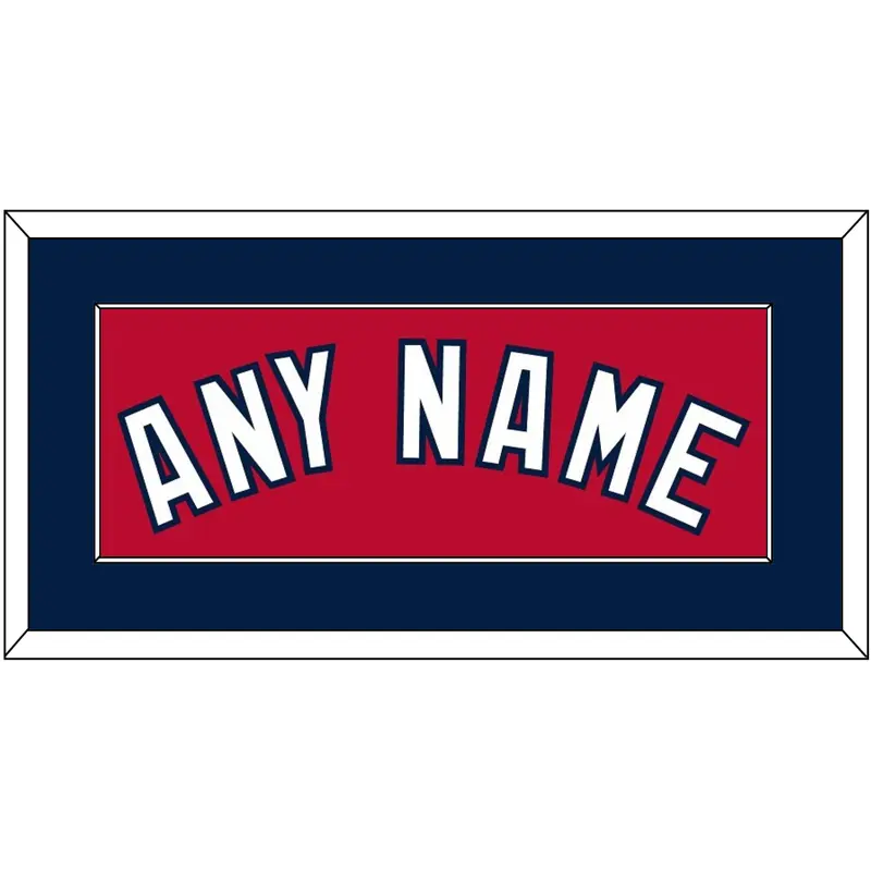 Washington Name - Alternate Red - Single Mat 2