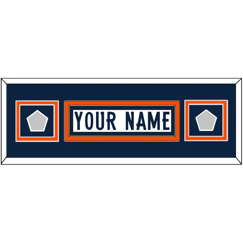 Denver Nameplate & 2 Super Bowl Jersey Patches - Road White (1997-2023) - Double Mat 6